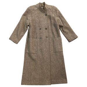 Style VI Ltd Women’s Coat Overcoat Double Breasted Vintage 70s Gray USA Made XL